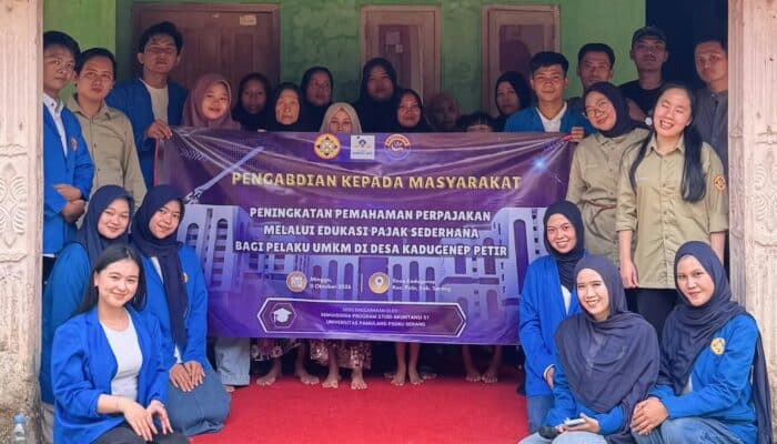 Edukasi perpajakan UMKM di Kabupaten Serang, Mahasiswa Universitas Pamulang edukasi pajak UMKM, Legalitas usaha dan NIB bagi pelaku UMKM