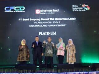Sinar Mas Land meraih dua penghargaan Platinum ICA dan ISDA 2026 melalui program SELARAS Ecosystem dan SML UMKM Centre