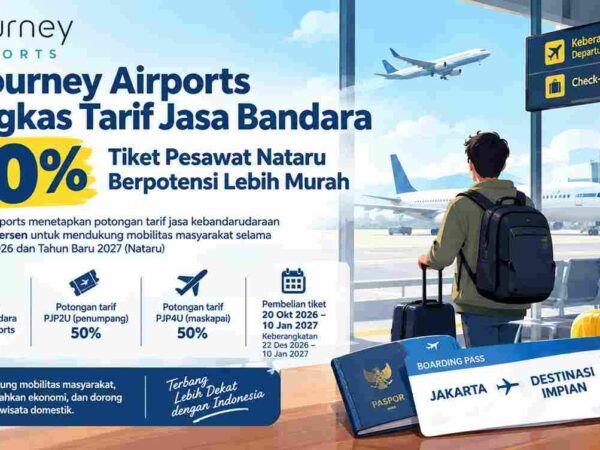 Berlaku di 36 Bandara, InJourney Airports Beri Diskon Tarif Jasa Penumpang 50 Persen