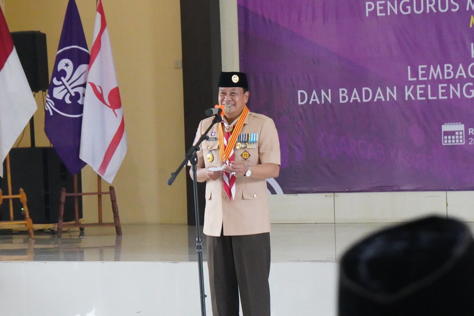 Maesyal Rasyid mengukuhkan Mabicab Pramuka Kabupaten Tangerang masa bakti 2025–2030 untuk memperkuat pembinaan generasi muda.
