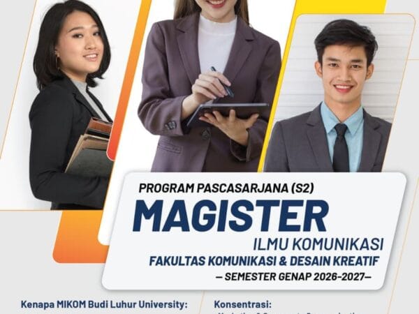 Budi Luhur University Buka Pendaftaran Magister Ilmu Komunikasi Semester Genap 2026–2027
