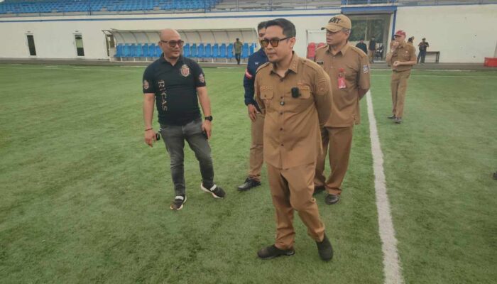 Pilar Saga Ichsan meninjau venue Porprov VII Banten 2026 di Tangsel, dengan sejumlah fasilitas masih dalam tahap akhir.